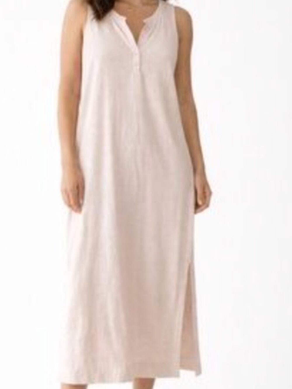 Z Supply Henley Maxi Dress in a soft pink color - XS